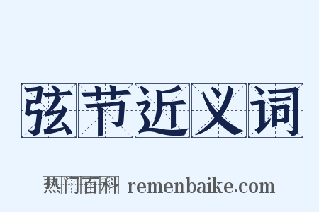 弦节近义词是什么意思的图片